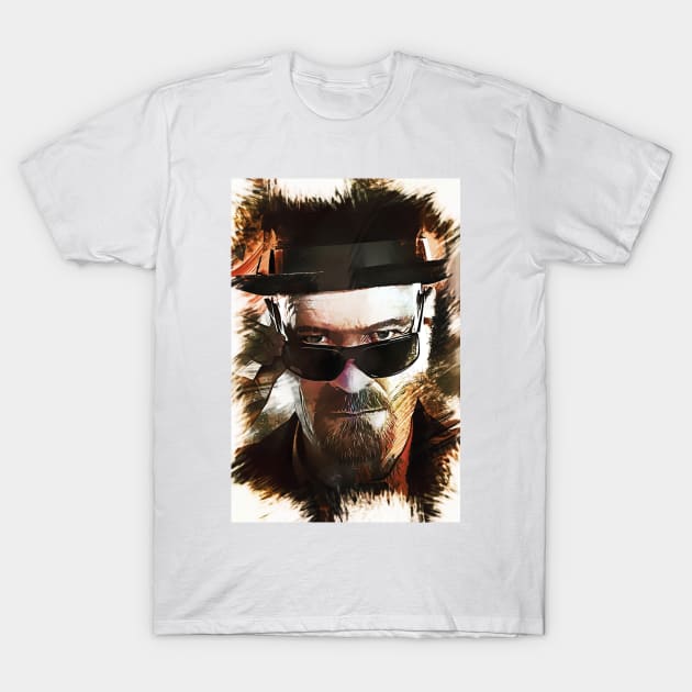 BRYAN CRANSTON - Custom Digital Artwork T-Shirt by Naumovski